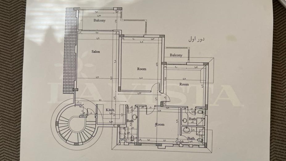 Floor plan for penthouse at La Vista Gardens