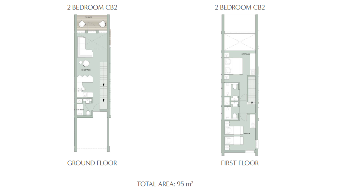 Floor plan for chalet at Il Monte Galala