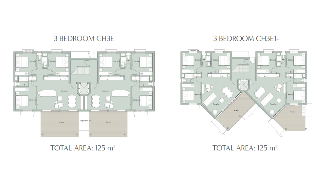 Floor plan for chalet at Il Monte Galala