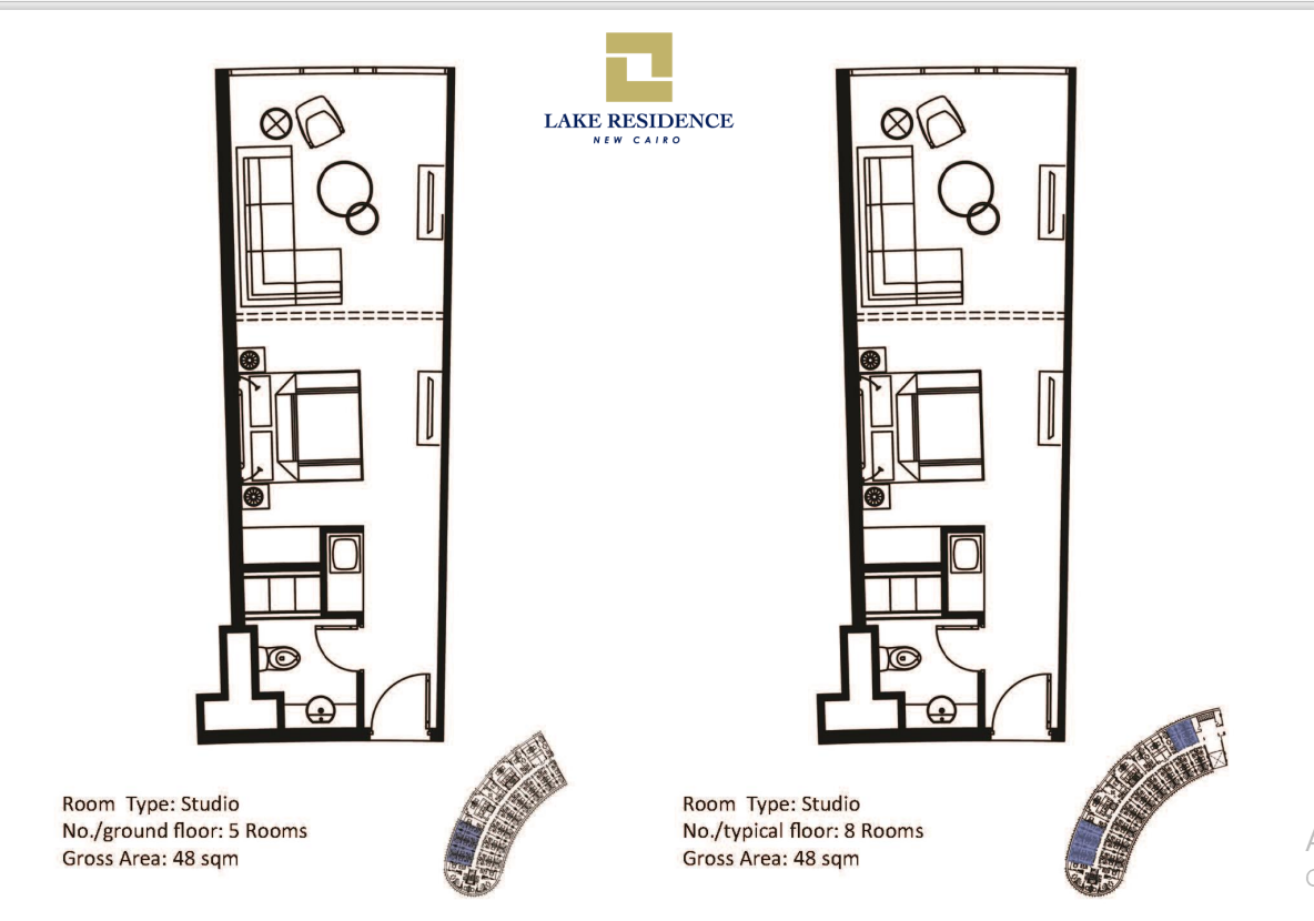 Floor plan for apartment at Fifth Square Al Marasem