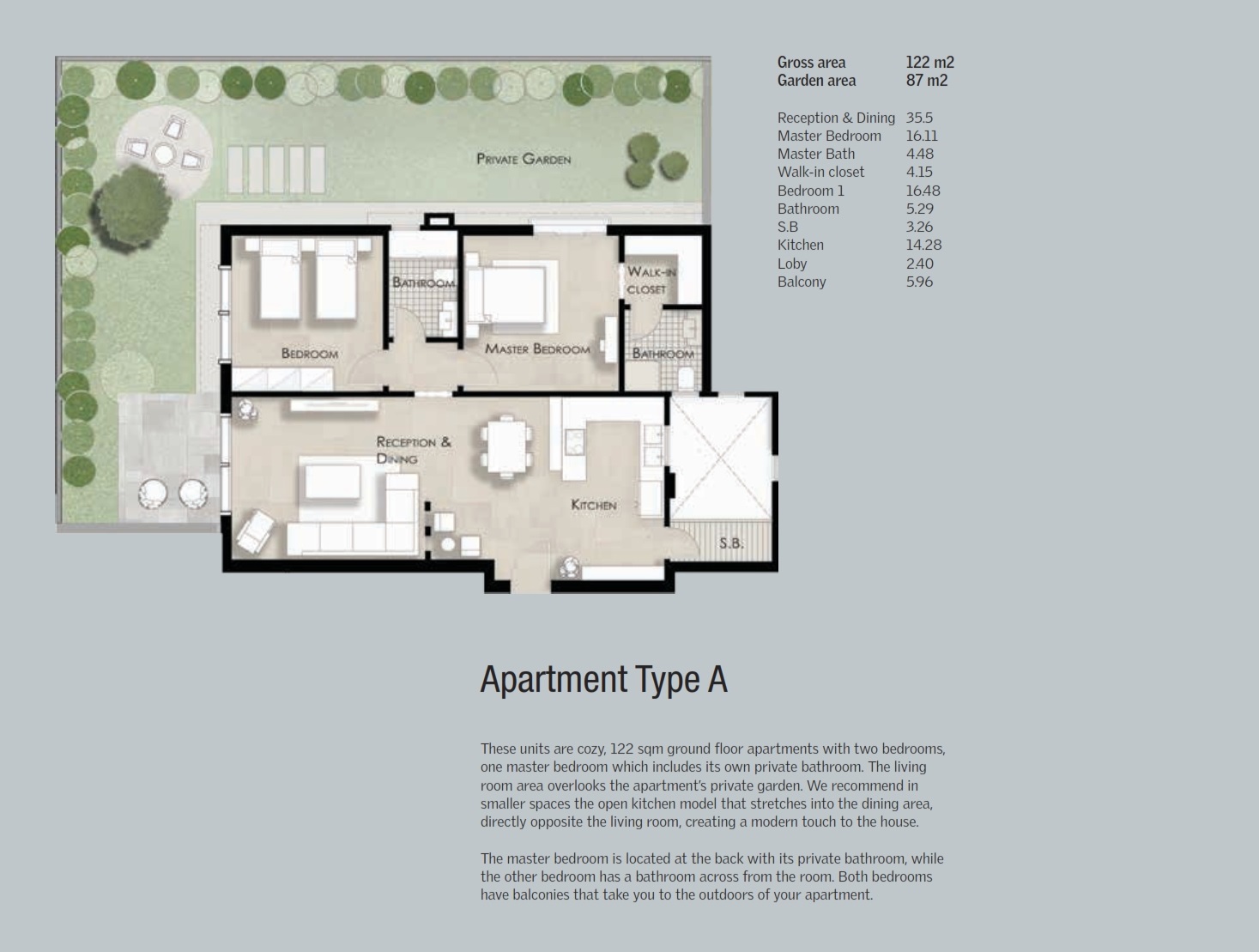 Floor plan for apartment at Lake View Residence