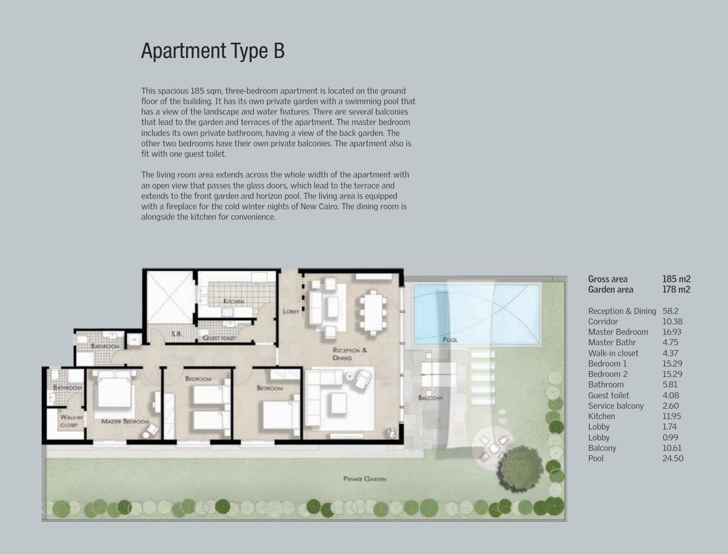 Floor plan for apartment at Lake View Residence