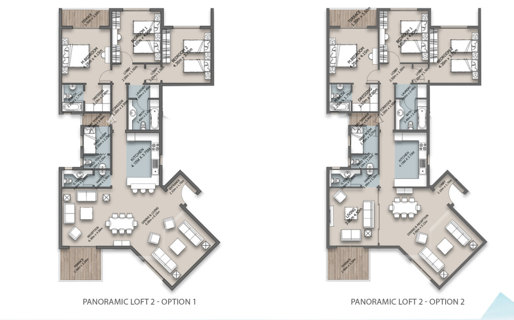 Floor plan for apartment at The Loft