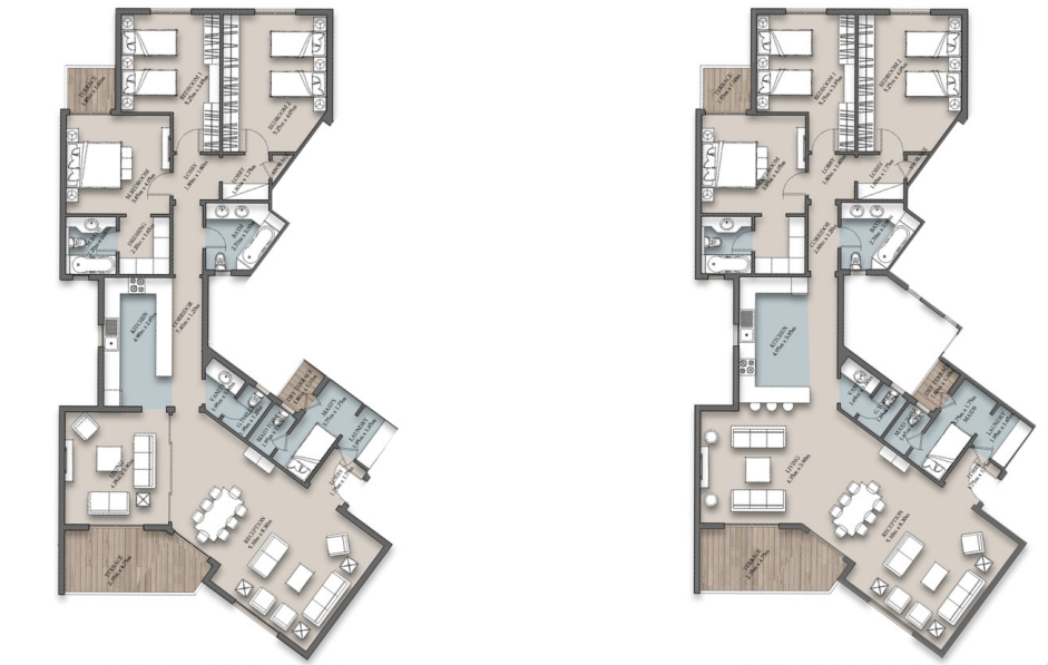 Floor plan for apartment at The Loft