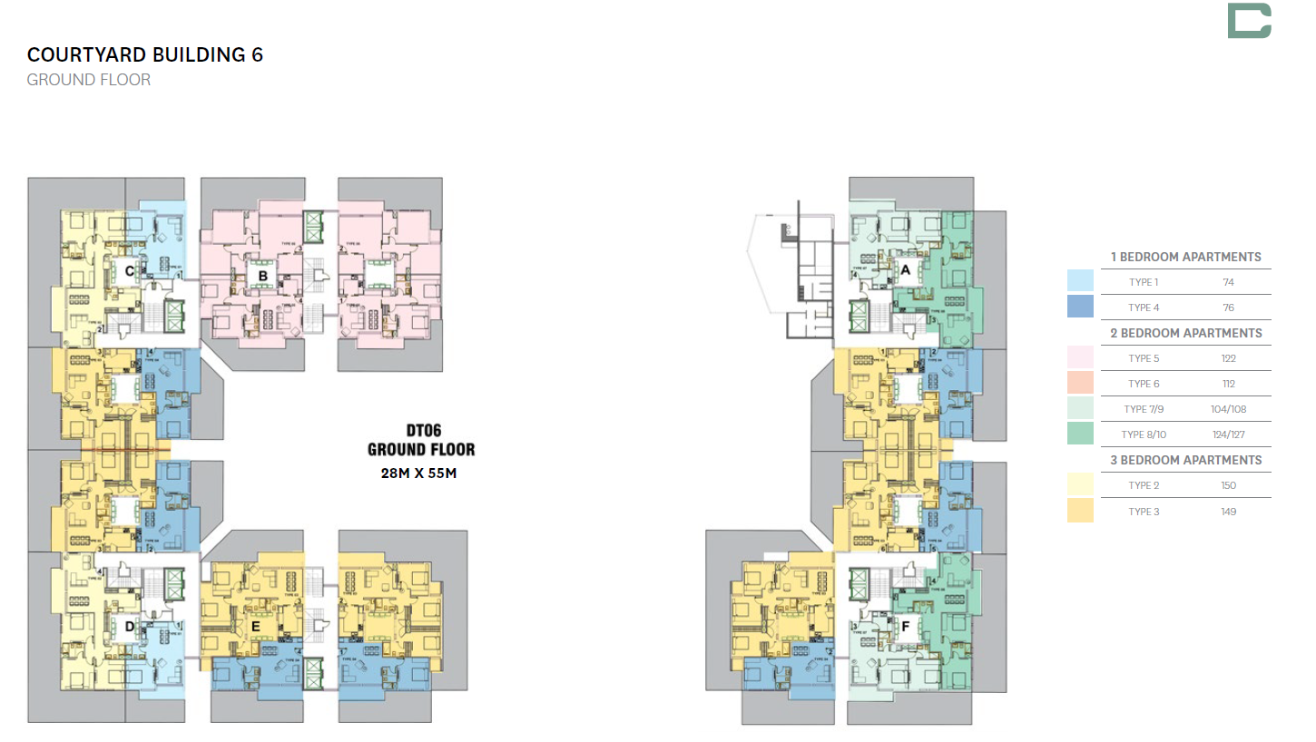 Floor plan for apartment at Bloomfields