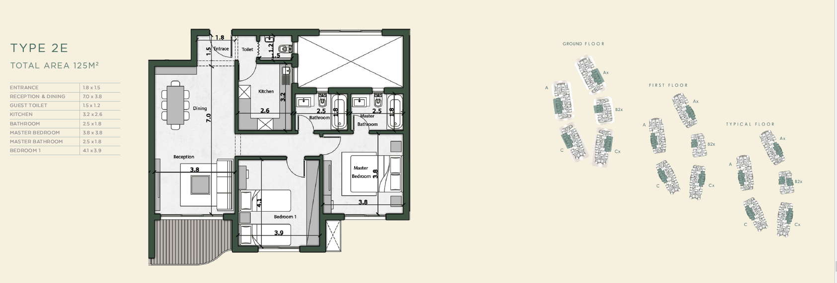 Floor plan for apartment at Bloomfields