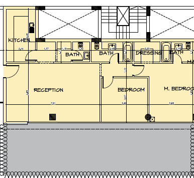 Floor plan for apartment at Bloomfields
