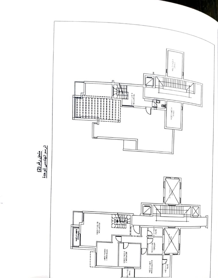 Floor plan for penthouse at Fifth Square Al Marasem
