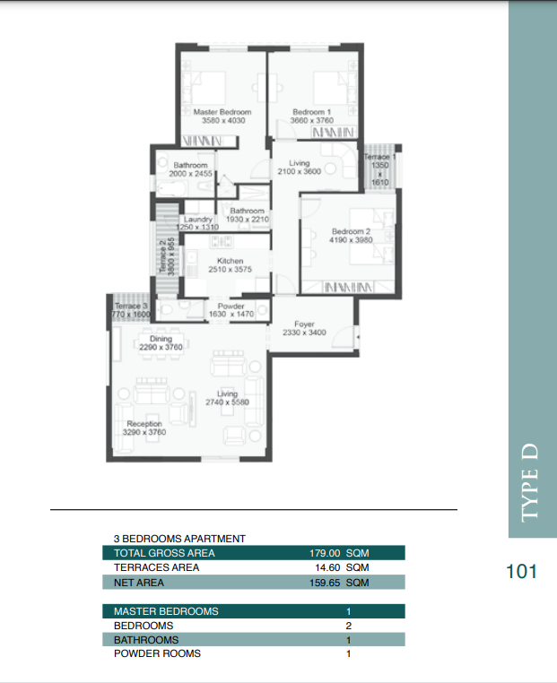 Floor plan for apartment at Ashgar City