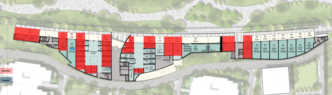 Floor plan for  at De joya 1 strip mall