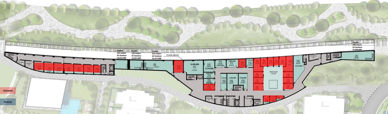 Floor plan for  at De joya 1 strip mall