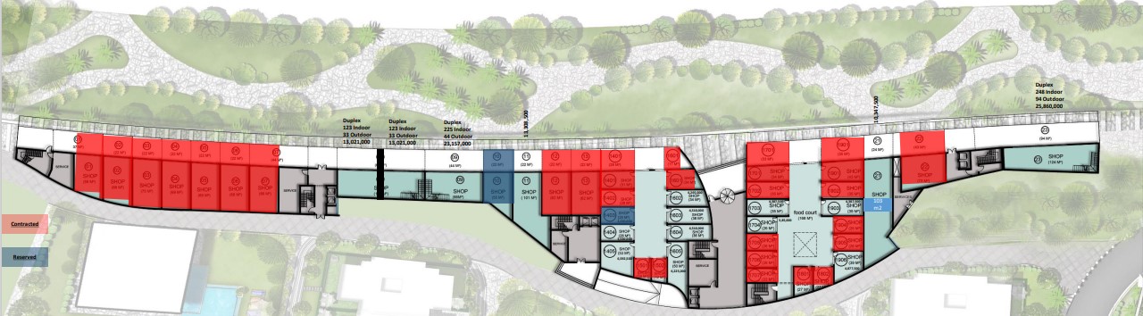 Floor plan for  at De joya 1 strip mall