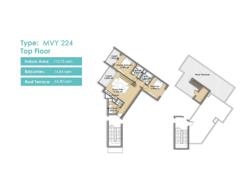 Floor plan for apartment at Mangroovy