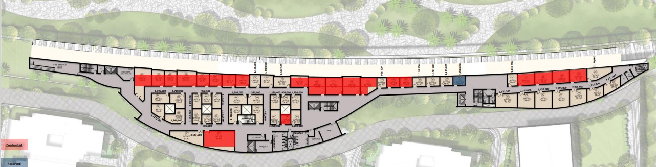 Floor plan for  at De joya 1 strip mall