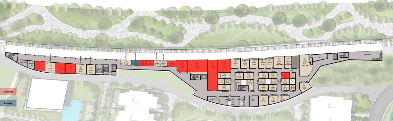 Floor plan for  at De joya 1 strip mall