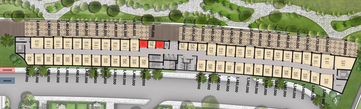 Floor plan for  at De joya 2 strip mall