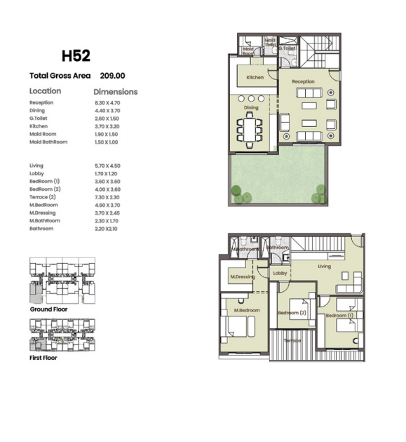 Floor plan for duplex at Azad Views