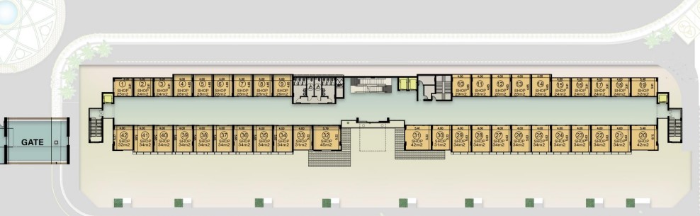 Floor plan for  at De Joya 3 strip mall