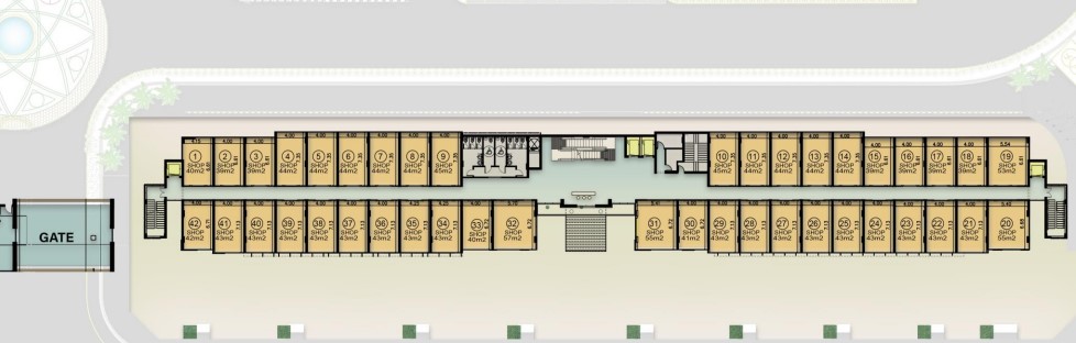 Floor plan for  at De Joya 3 strip mall