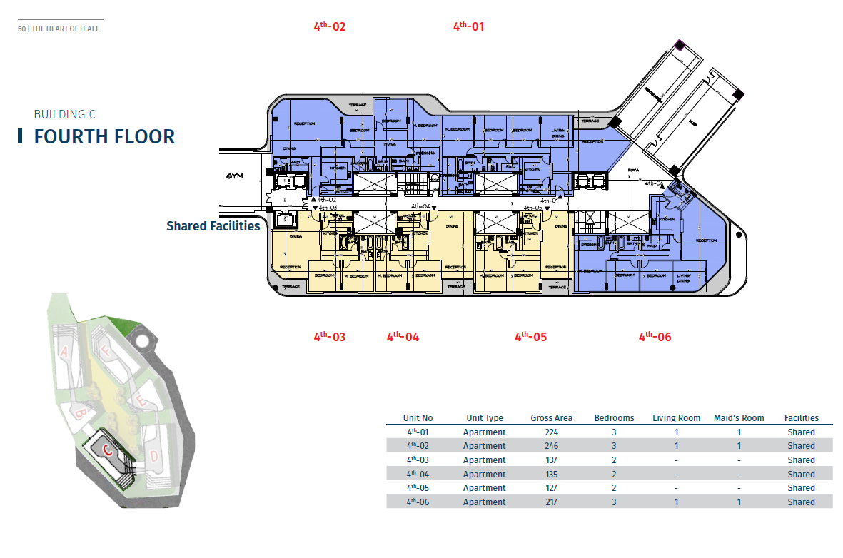 Floor plan for apartment at Bloomfields