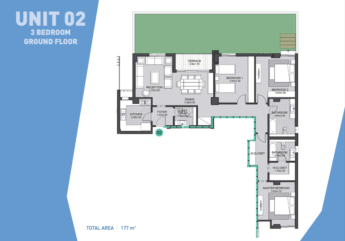 Floor plan for apartment at Sky Condos Phase 3, Villette