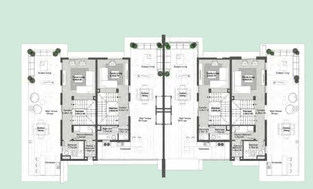 Floor plan for townhouse at Sky Condos Phase 3, Villette