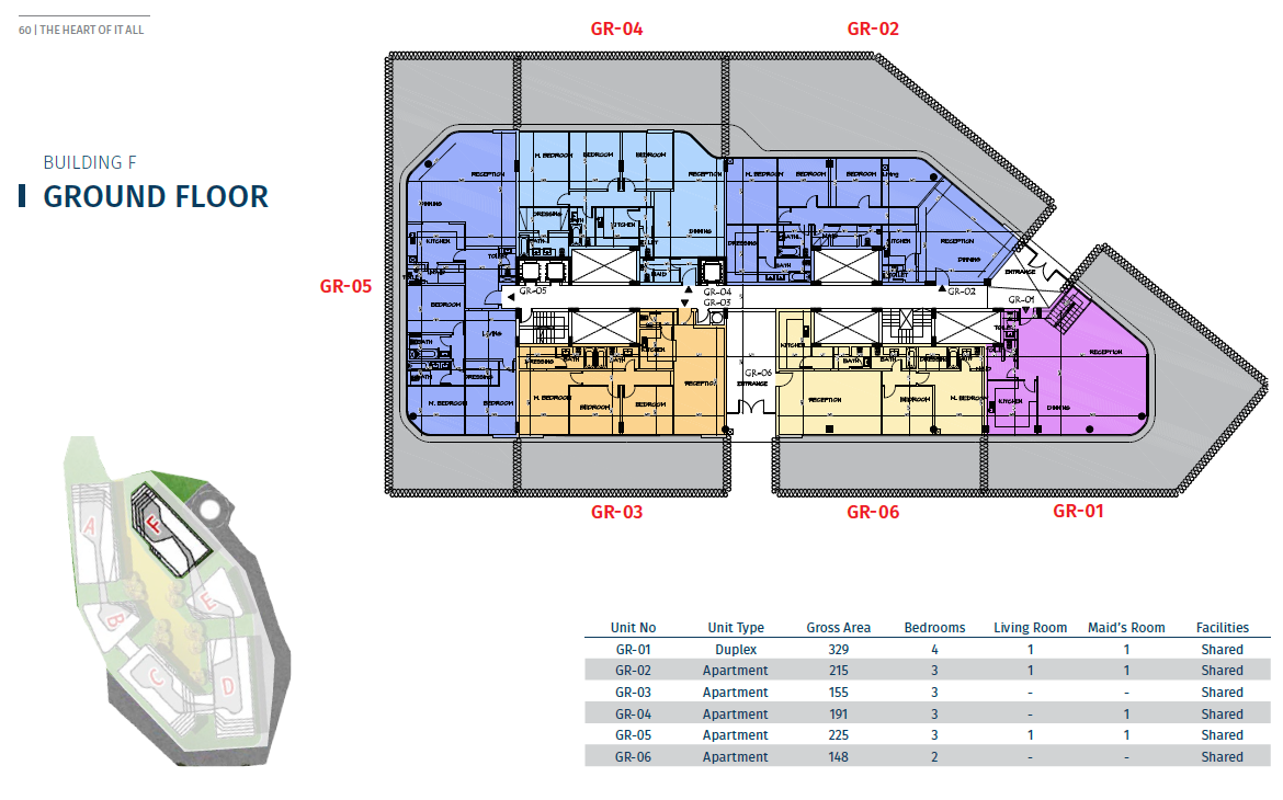 Floor plan for duplex at Bloomfields
