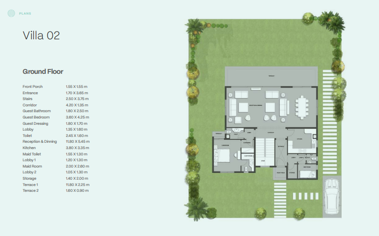 Floor plan for villa at Seazen