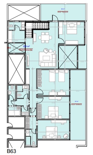 Floor plan for apartment at The View Waterway