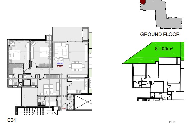 Floor plan for apartment at The View Waterway
