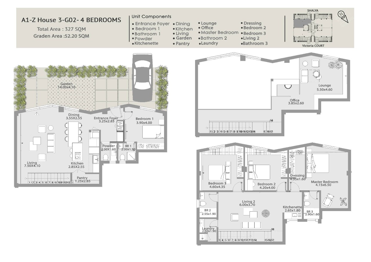 Floor plan for duplex at Kinda