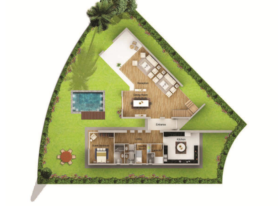 Floor plan for villa at Mountain View ICity New Cairo