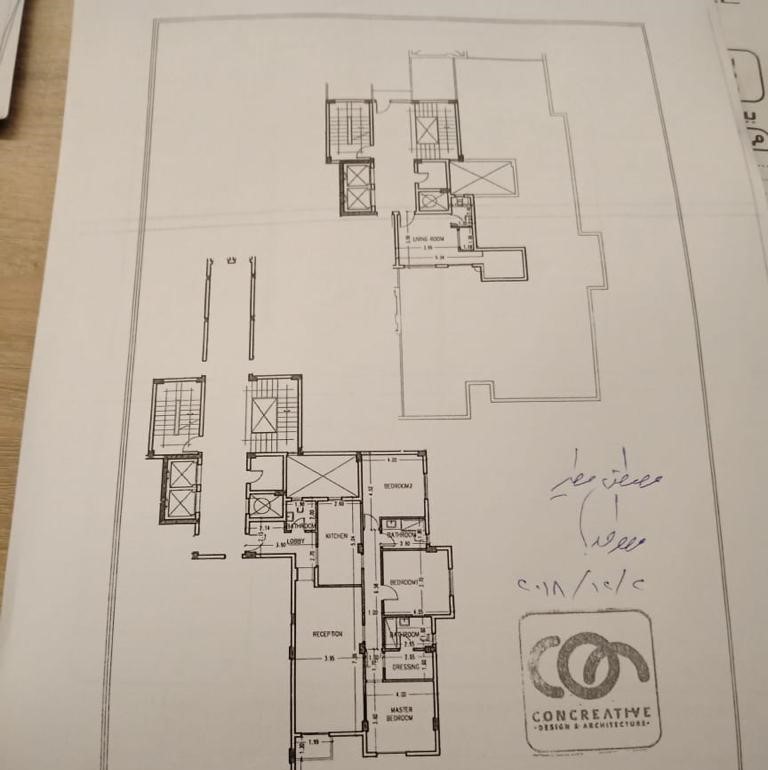 Floor plan for penthouse at Sun Capital