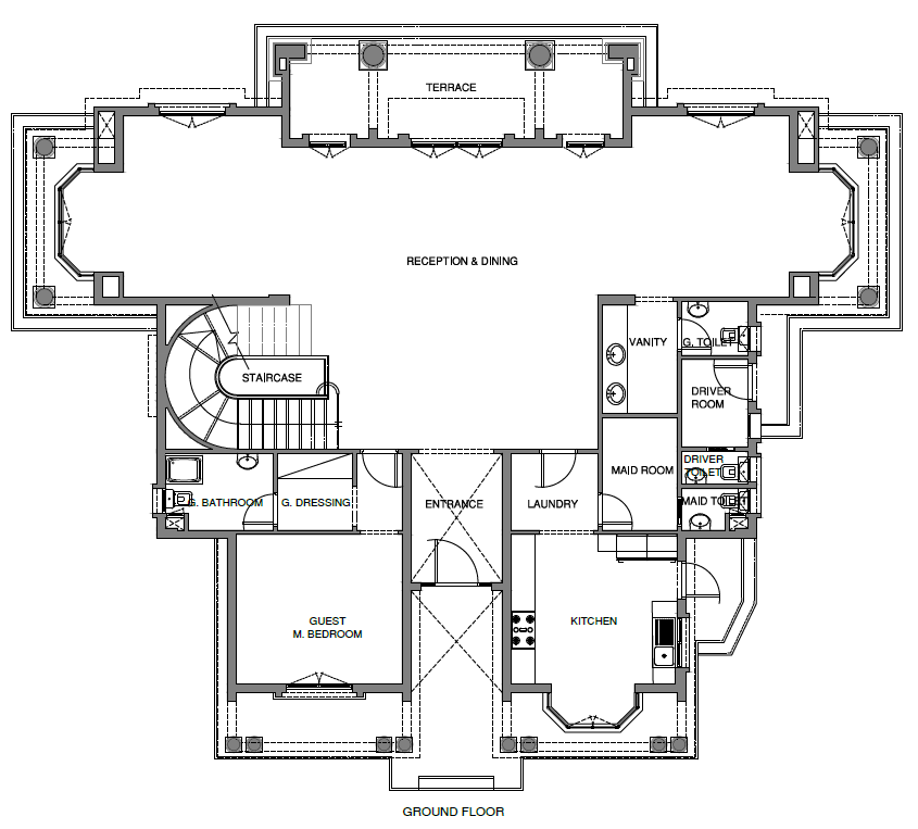 Floor plan for villa at Mountain View iCity October
