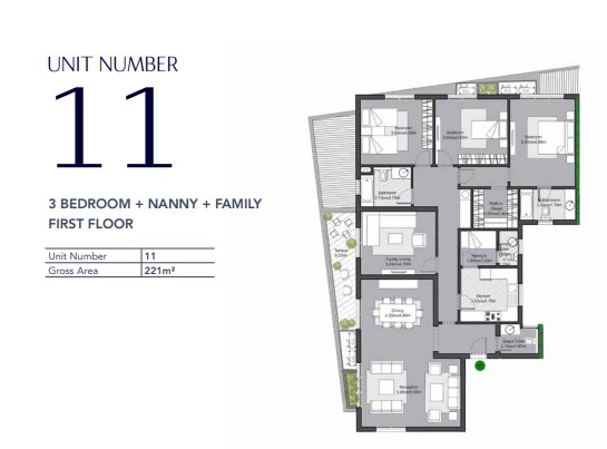 Floor plan for apartment at V Residences By Villette