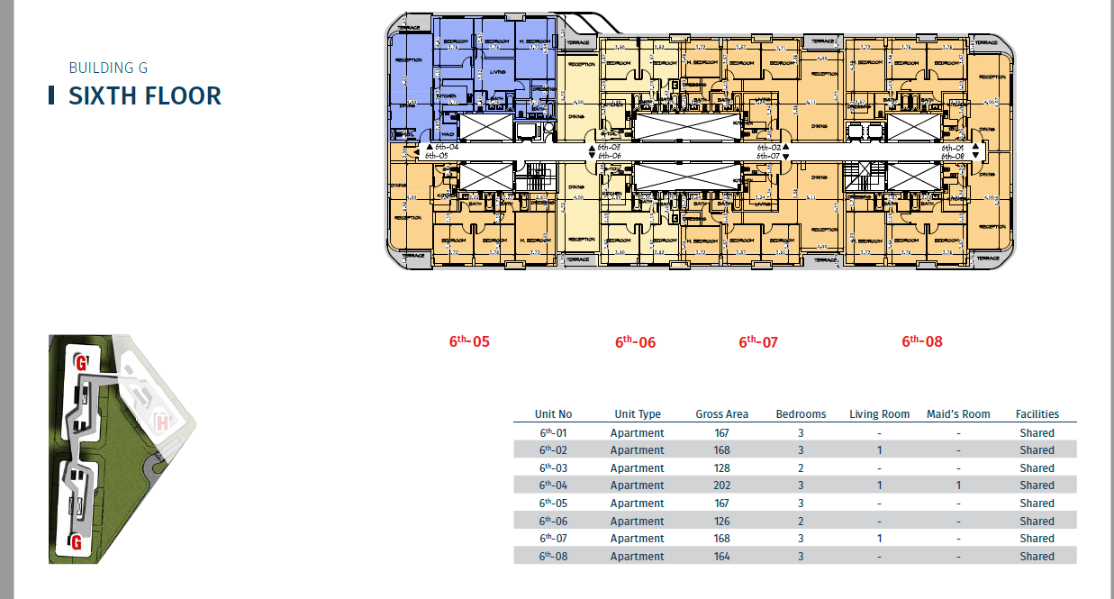 Floor plan for apartment at Bloomfields