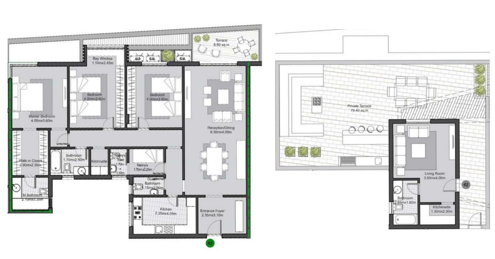 Floor plan for apartment at V Residences By Villette
