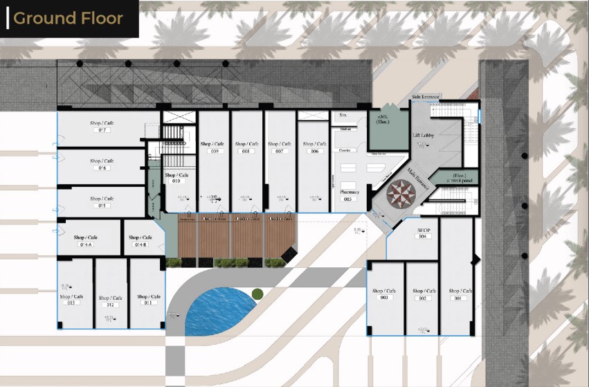 Floor plan for  at Vida Mall Down Town
