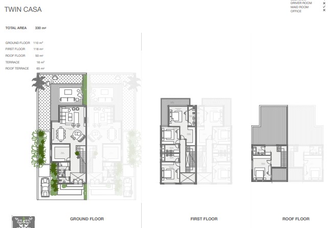 Floor plan for villa at Stei8ht