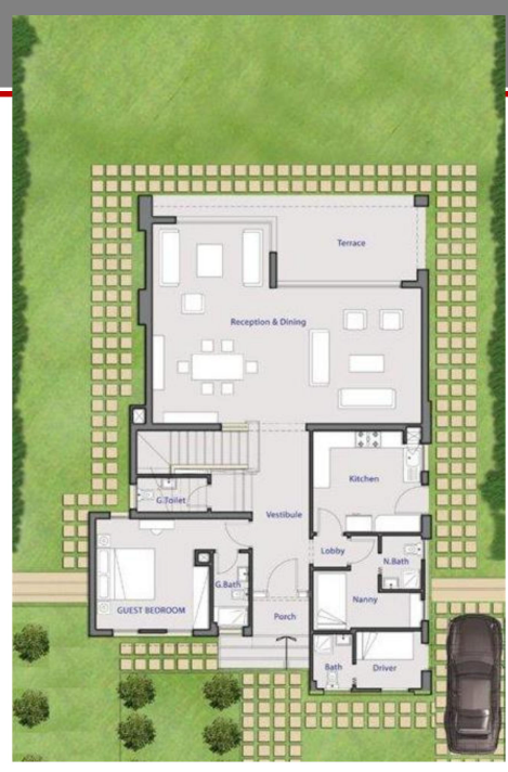 Floor plan for villa at Palm Hills Golf Extension
