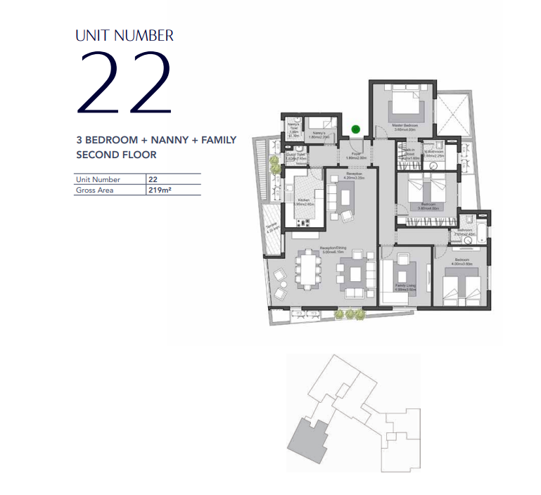 Floor plan for apartment at V Residences By Villette