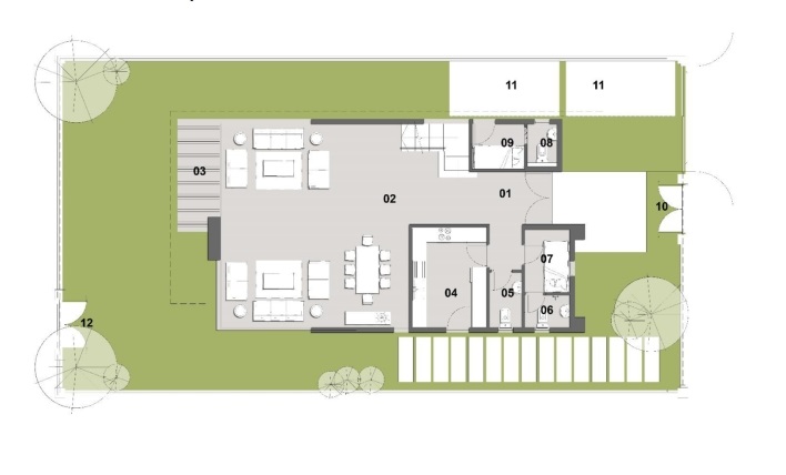 Floor plan for villa at Il Bosco New Capital