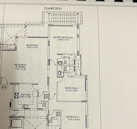 Floor plan for apartment at Capital Gardens