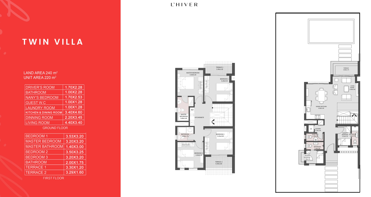 Floor plan for  at L'Hiver