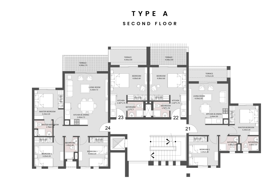 Floor plan for apartment at L'Hiver