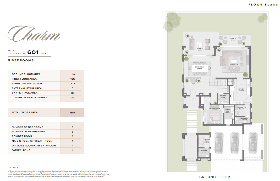 Floor plan for villa at Soul