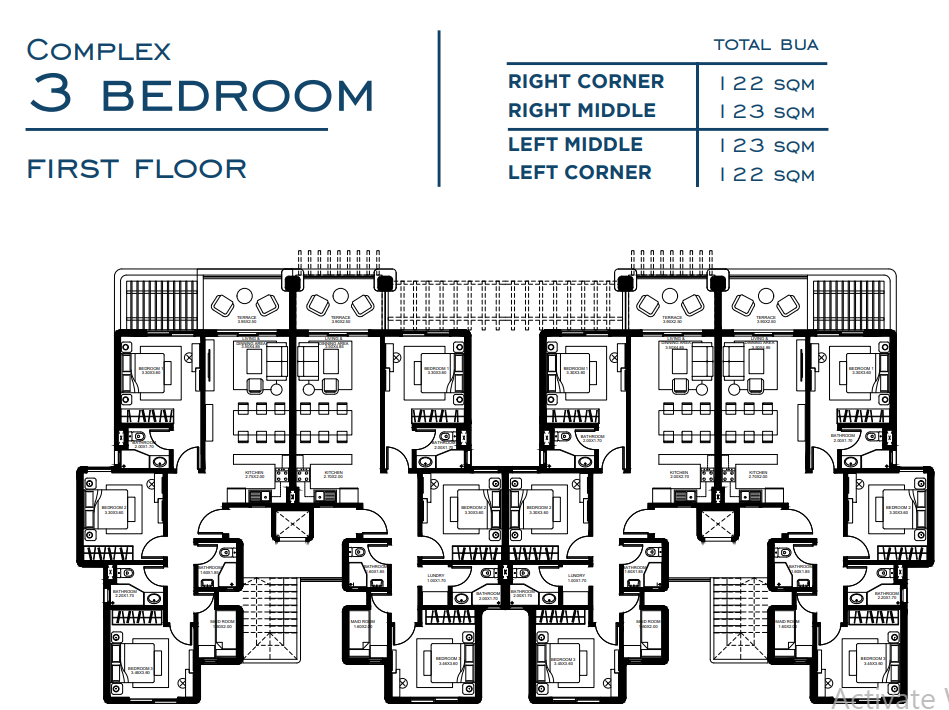 Floor plan for chalet at Bianchi Ilios