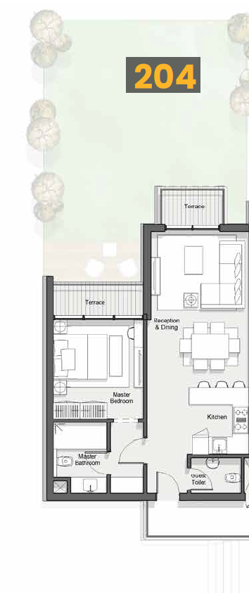 Floor plan for chalet at Azha