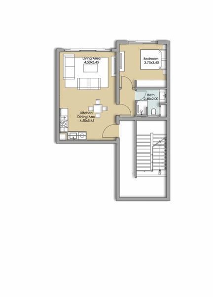 Floor plan for apartment at Mangroovy