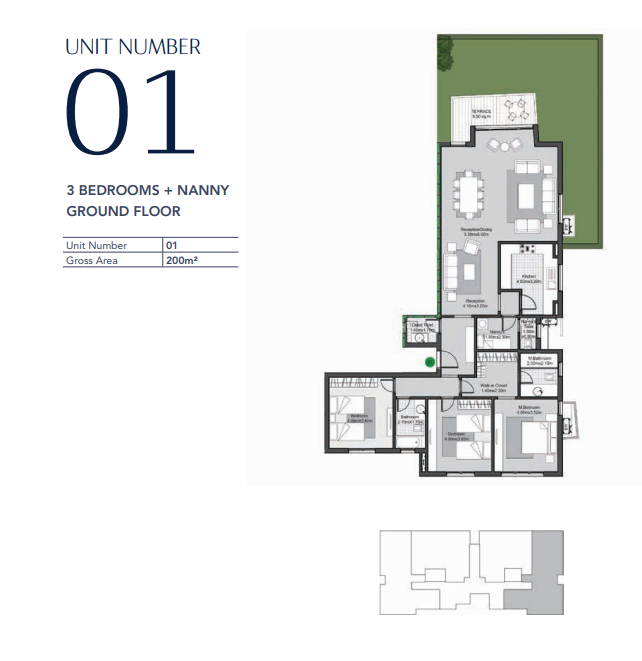 Floor plan for apartment at V Residences By Villette